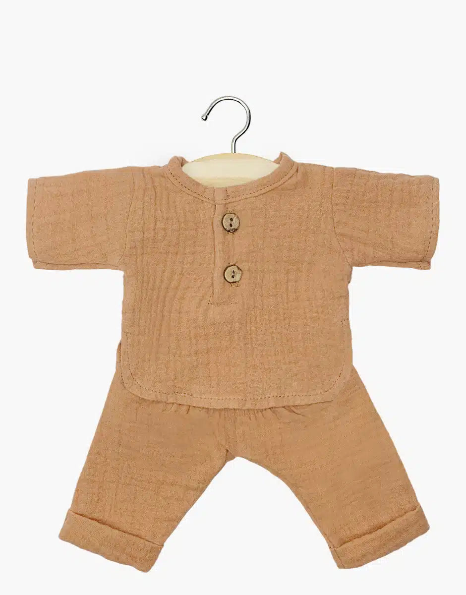 Puppenoutfit ''Andrea Set Camel''