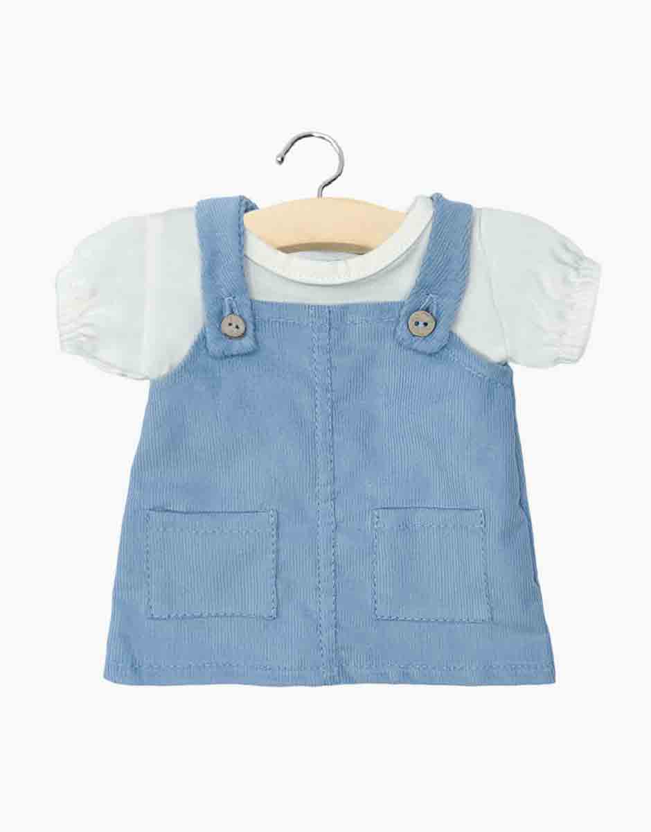 Doll Dress Overalls ''Arctic Blue''