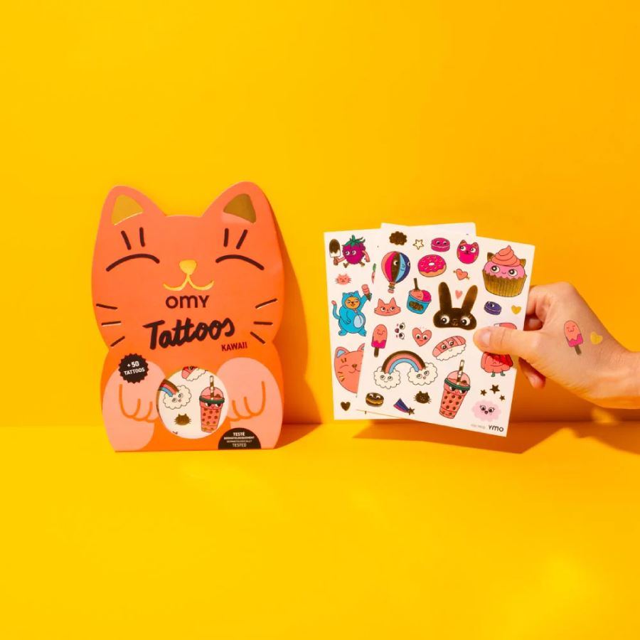 OMY Temporäre Tattoos 'Kawaii'