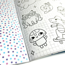 Lade das Bild in den Galerie-Viewer, Farbe im Stickerbuch „Cute-a-Licious“-Kritzeleien
