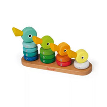 Lade das Bild in den Galerie-Viewer, Wooden Stacking Toy &#39;&#39;Zigolos Ducks&#39;&#39;
