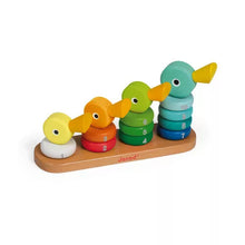 Lade das Bild in den Galerie-Viewer, Wooden Stacking Toy &#39;&#39;Zigolos Ducks&#39;&#39;
