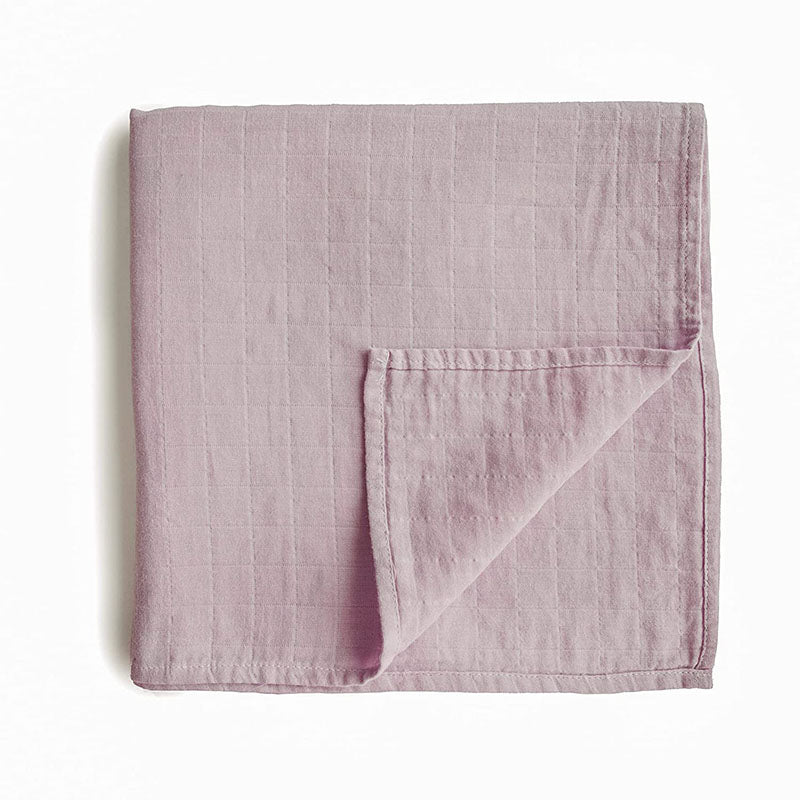 Wickeltuch Bio-Musselin ''Soft Mauve''